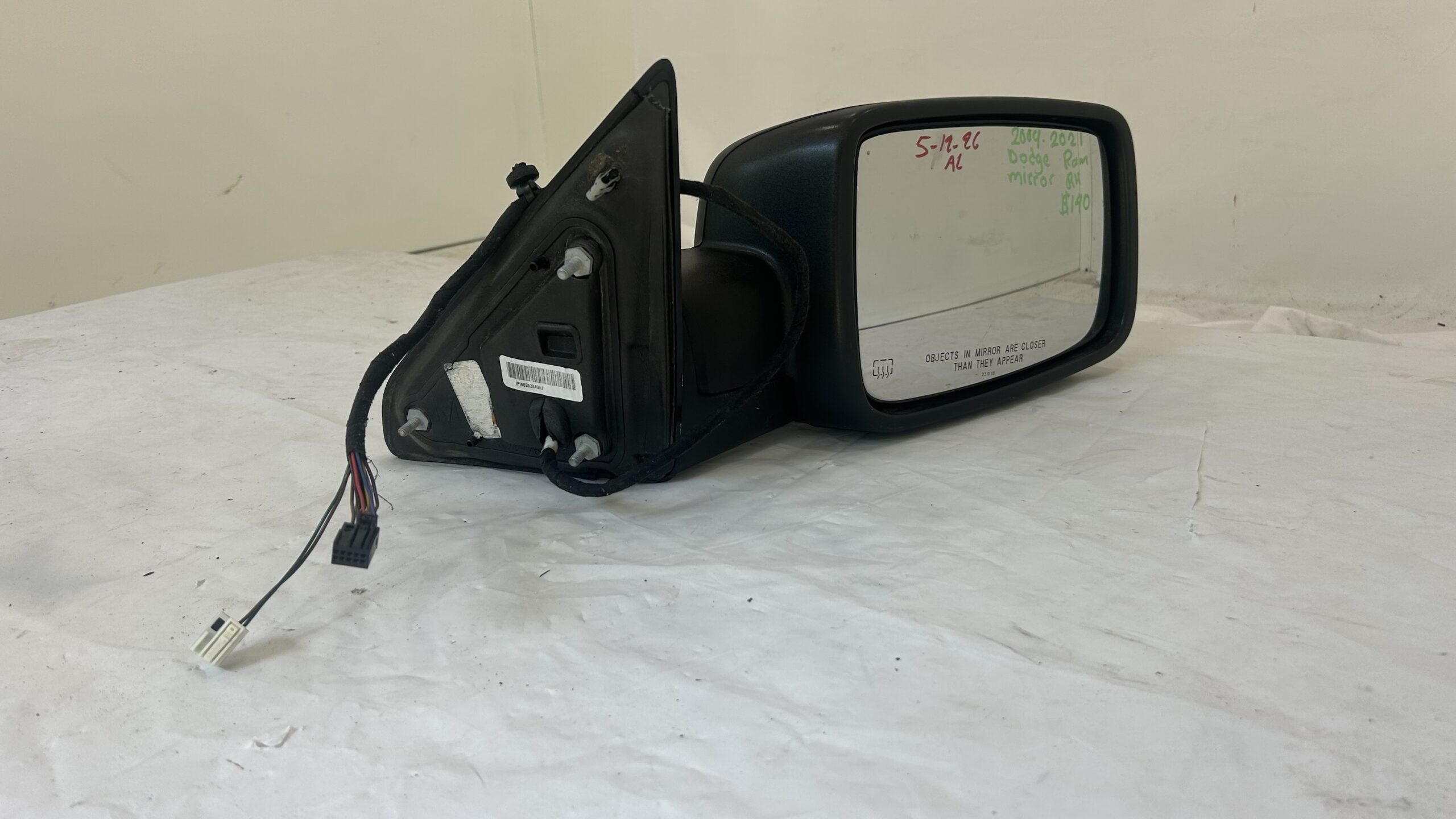 2009-2021 Dodge Ram 1500 Right Mirror