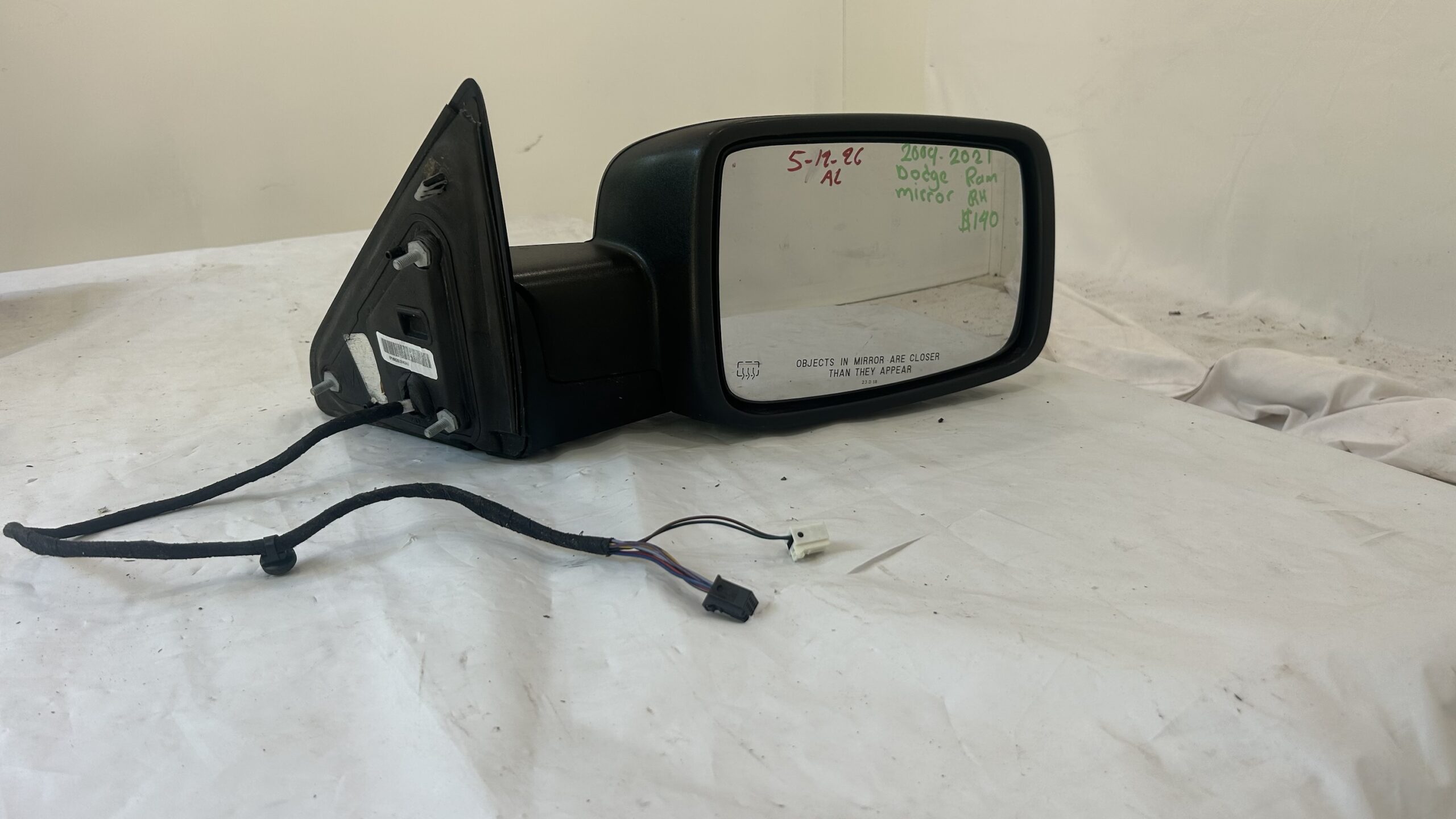 2009-2021 Dodge Ram 1500 Right Mirror