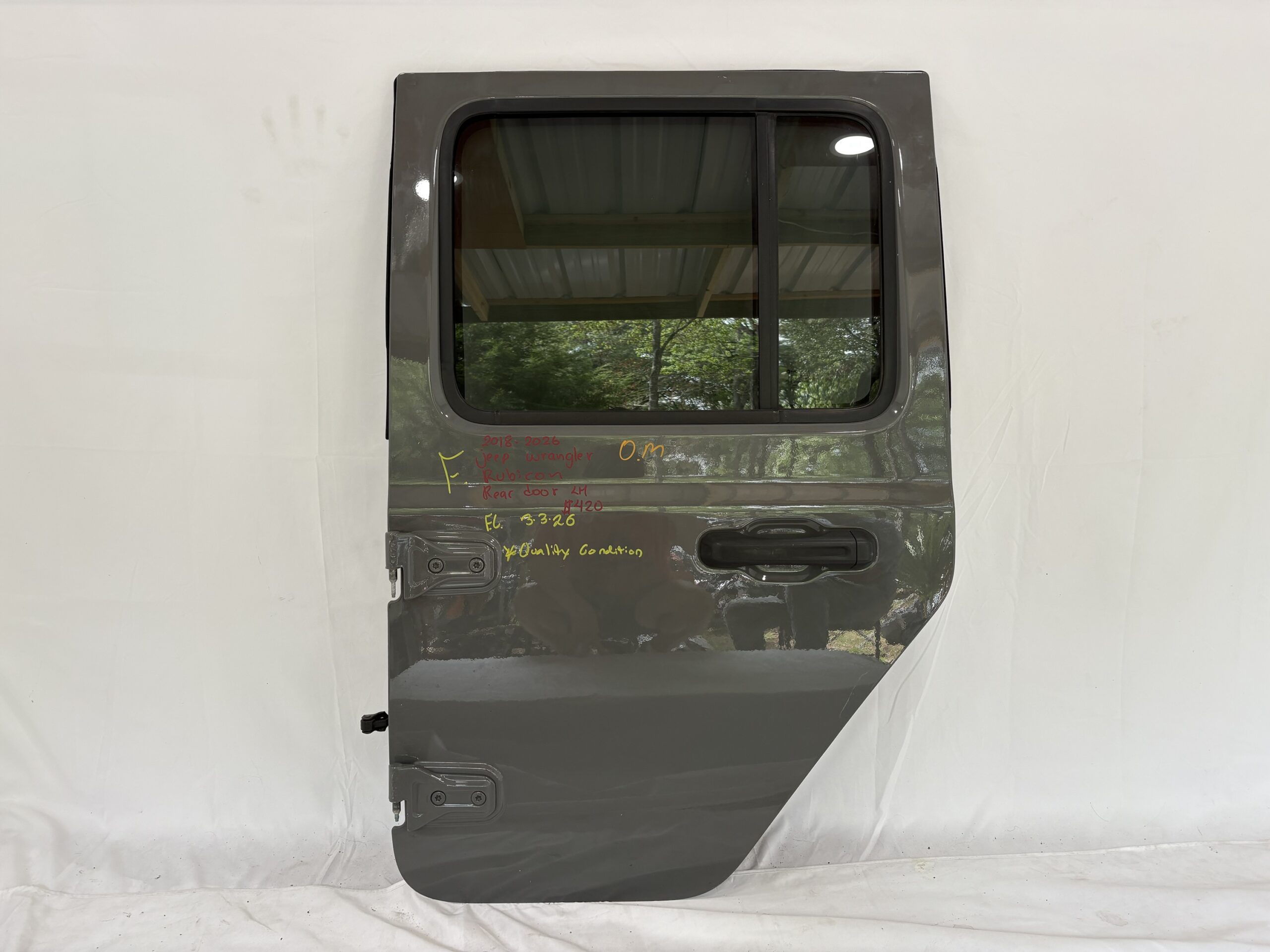 2018-2026 Jeep Wrangler Rubicon Driver Side Rear Door