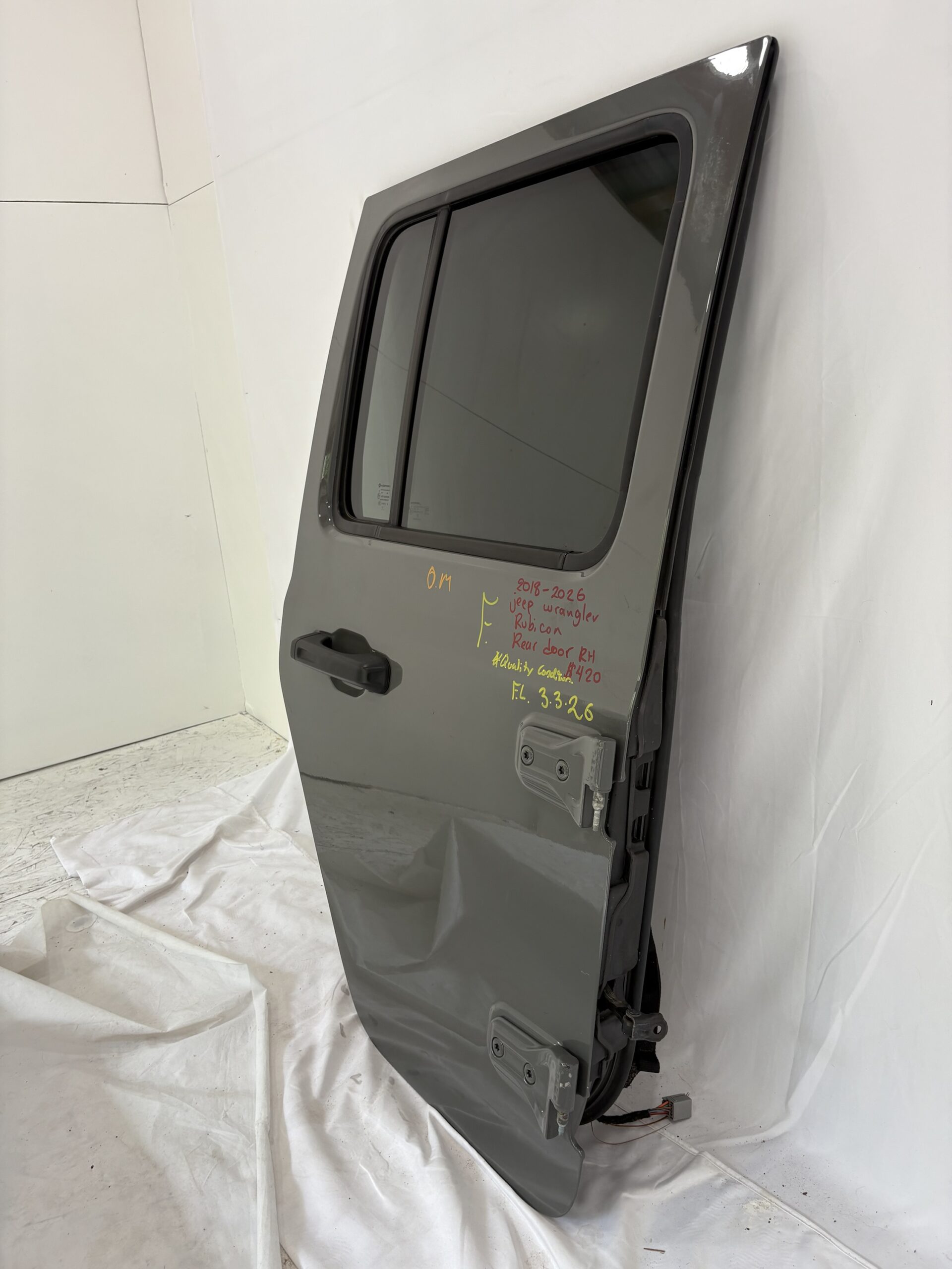 2018-2026 Jeep Wrangler Rubicon Passenger Side Rear Door