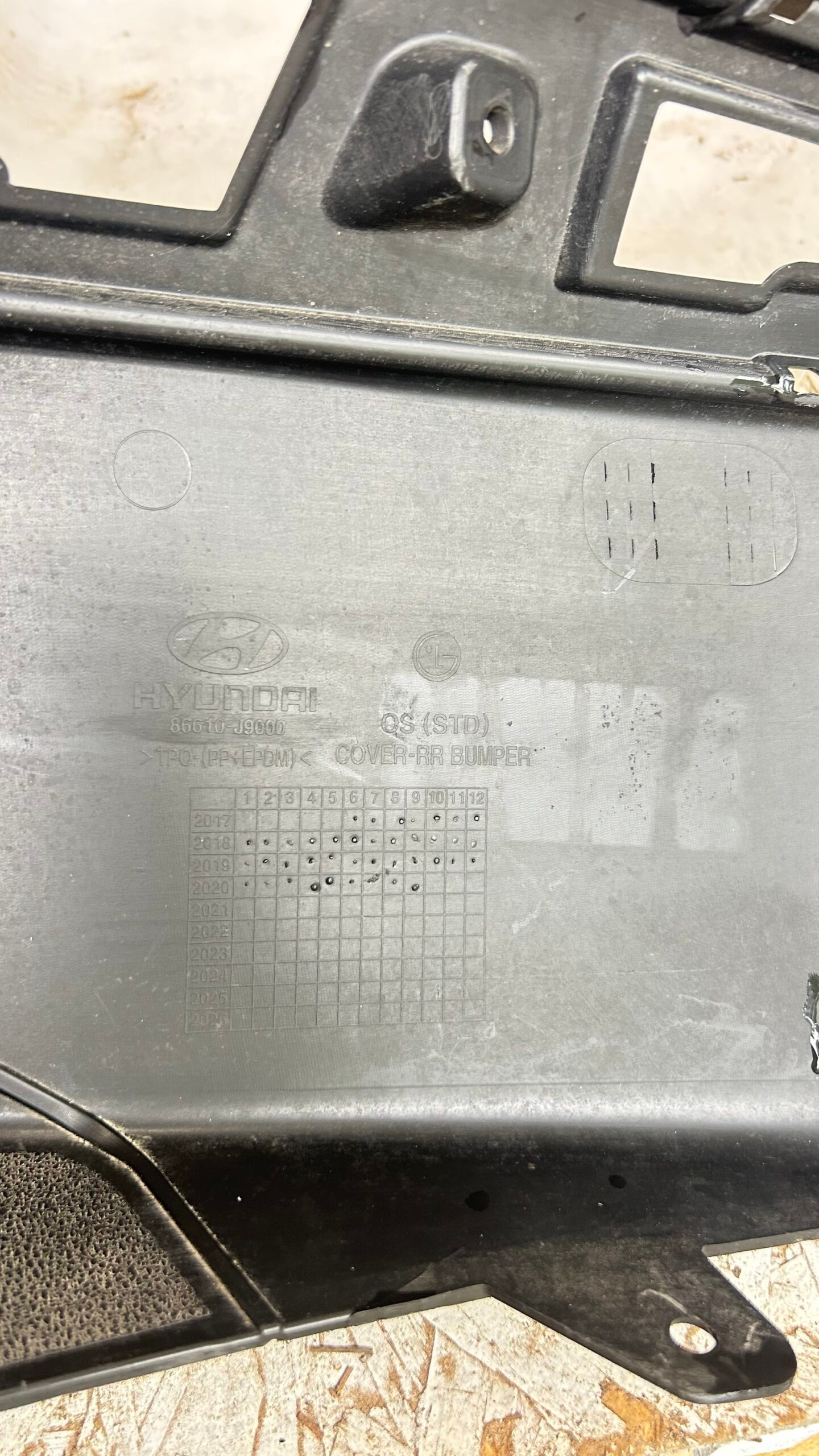 2018-2020 Hyundai Kona rear bumper