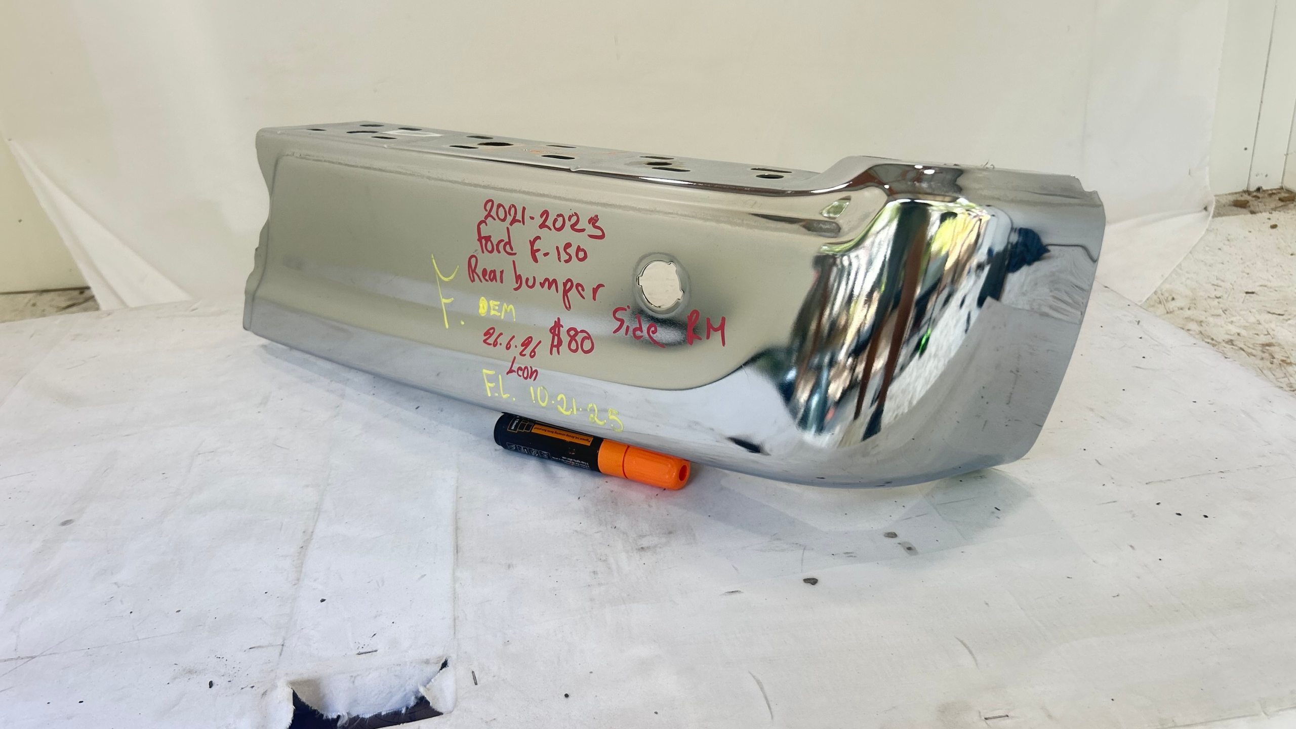 2021-2023 Ford  F-150 Passenger Rear Bumper Extensión