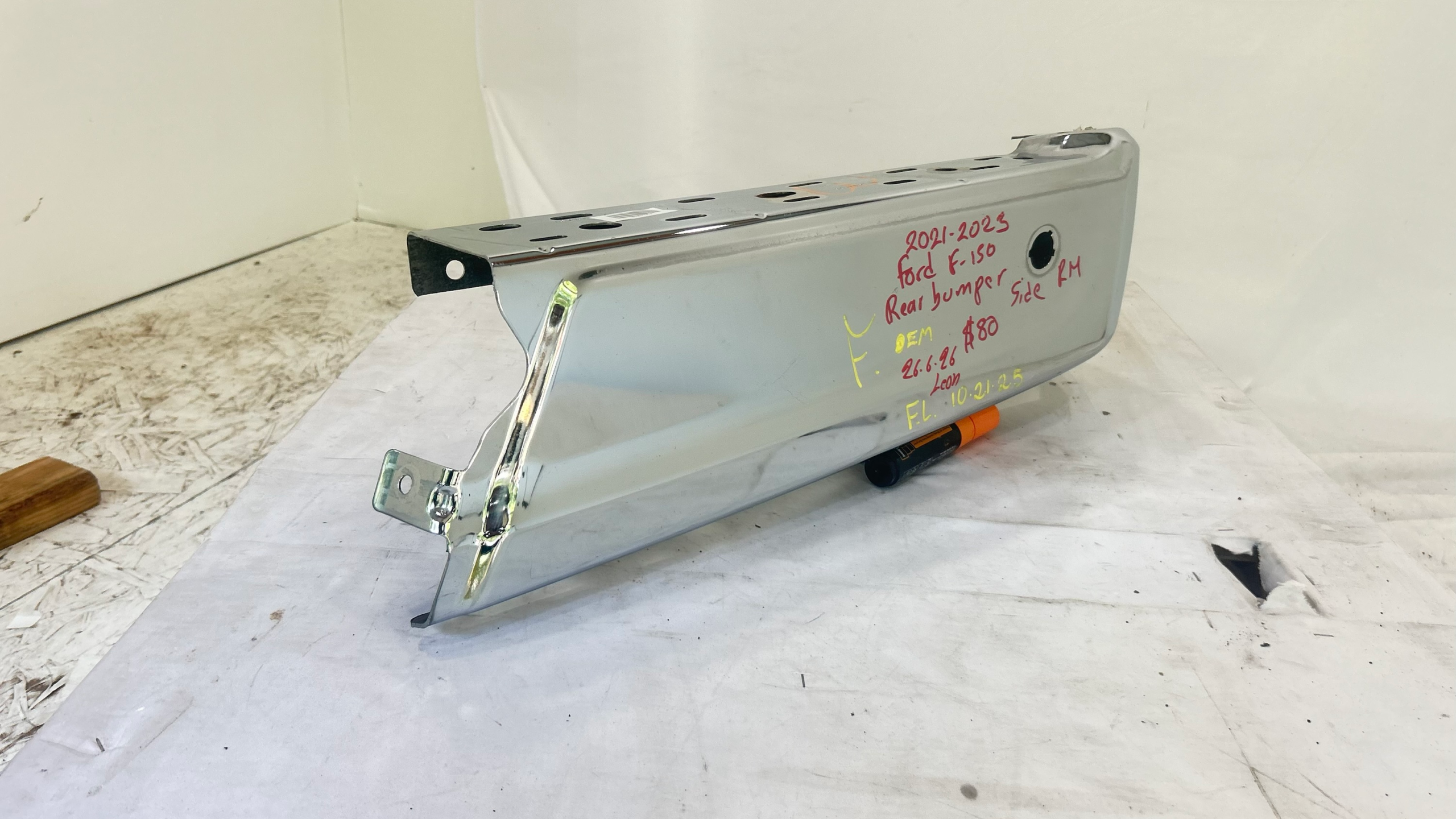 2021-2023 Ford  F-150 Passenger Rear Bumper Extensión