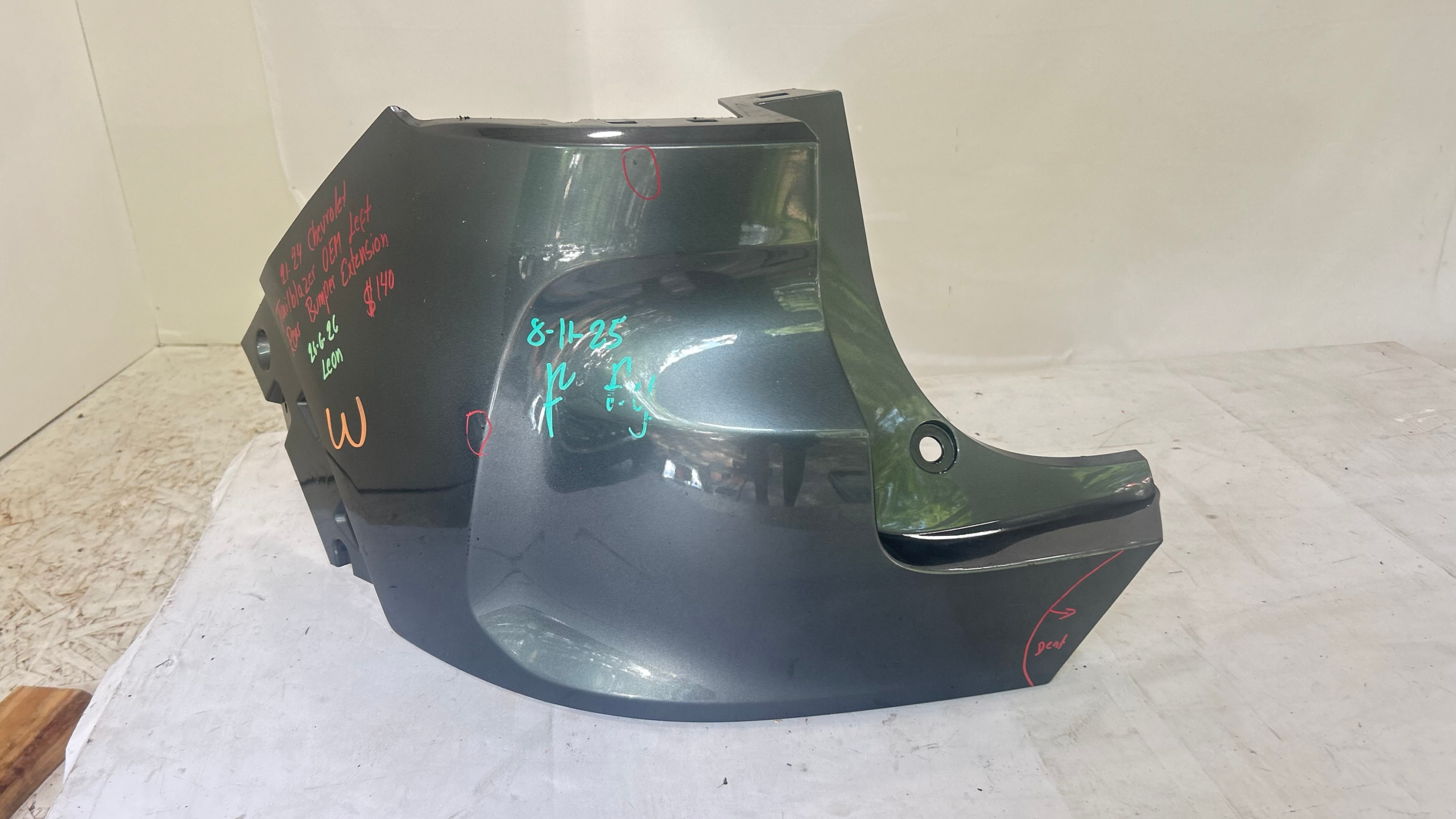 2021-2024 Chevrolet Trailblazer right rear bumper extension