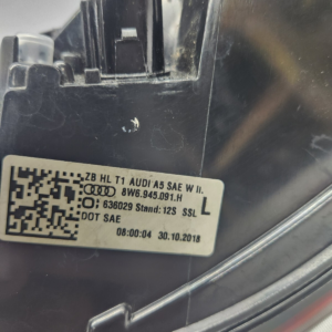 2018 - 2020 Audi A5/S5 Driver Side Tail Light - Image 12