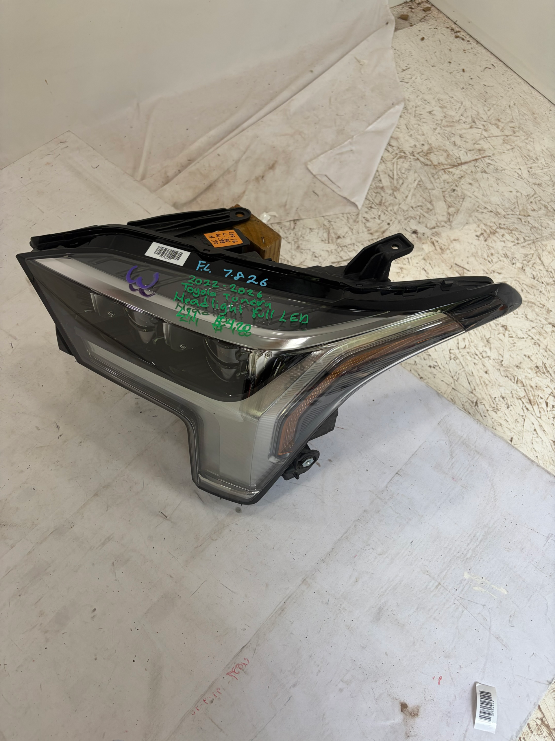 2022-2026 Toyota Tundra Driver Side Headlight Full LED LH