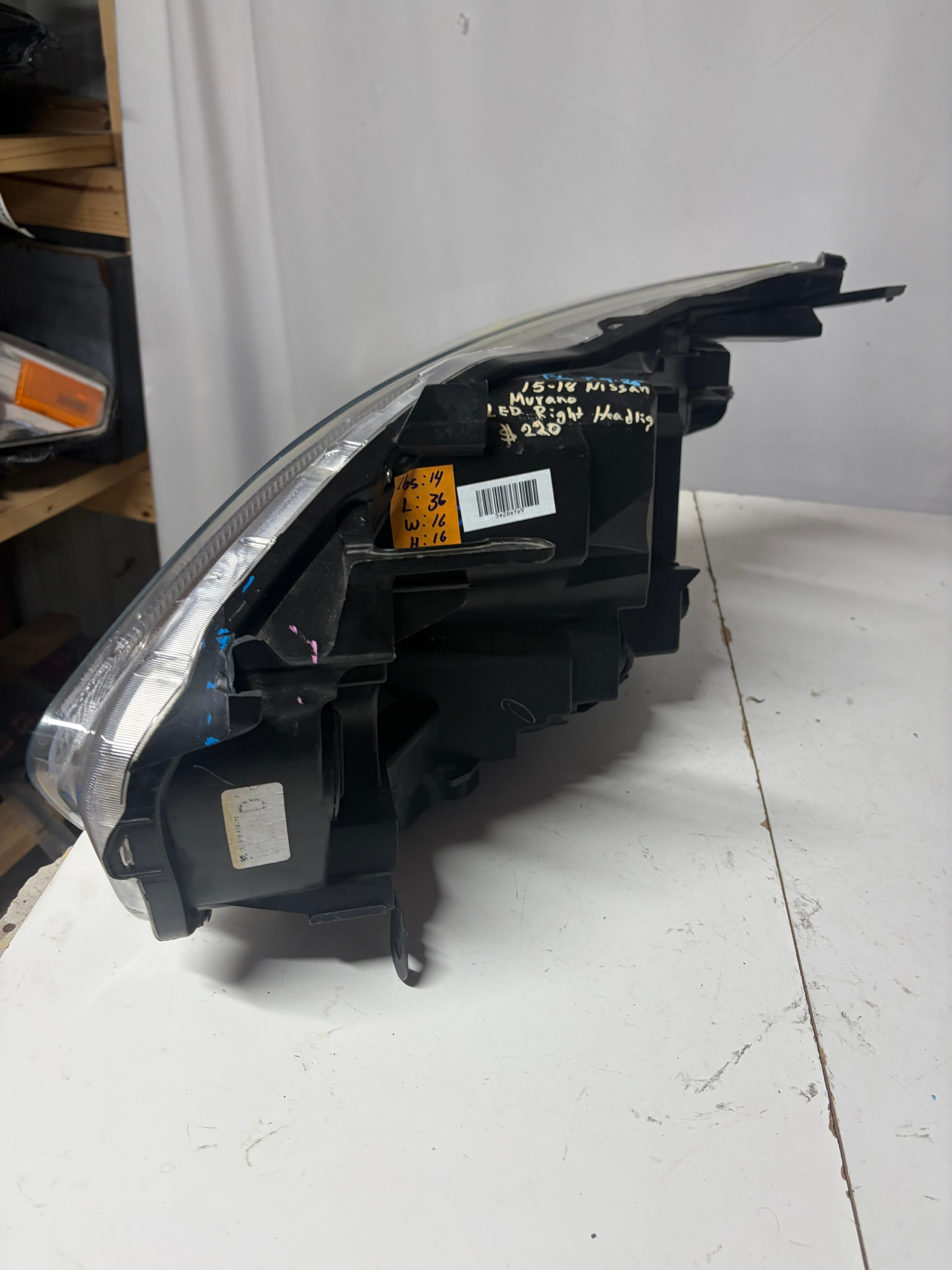 2015-2018 Nissan Murano Passenger Side Headlight LED LH