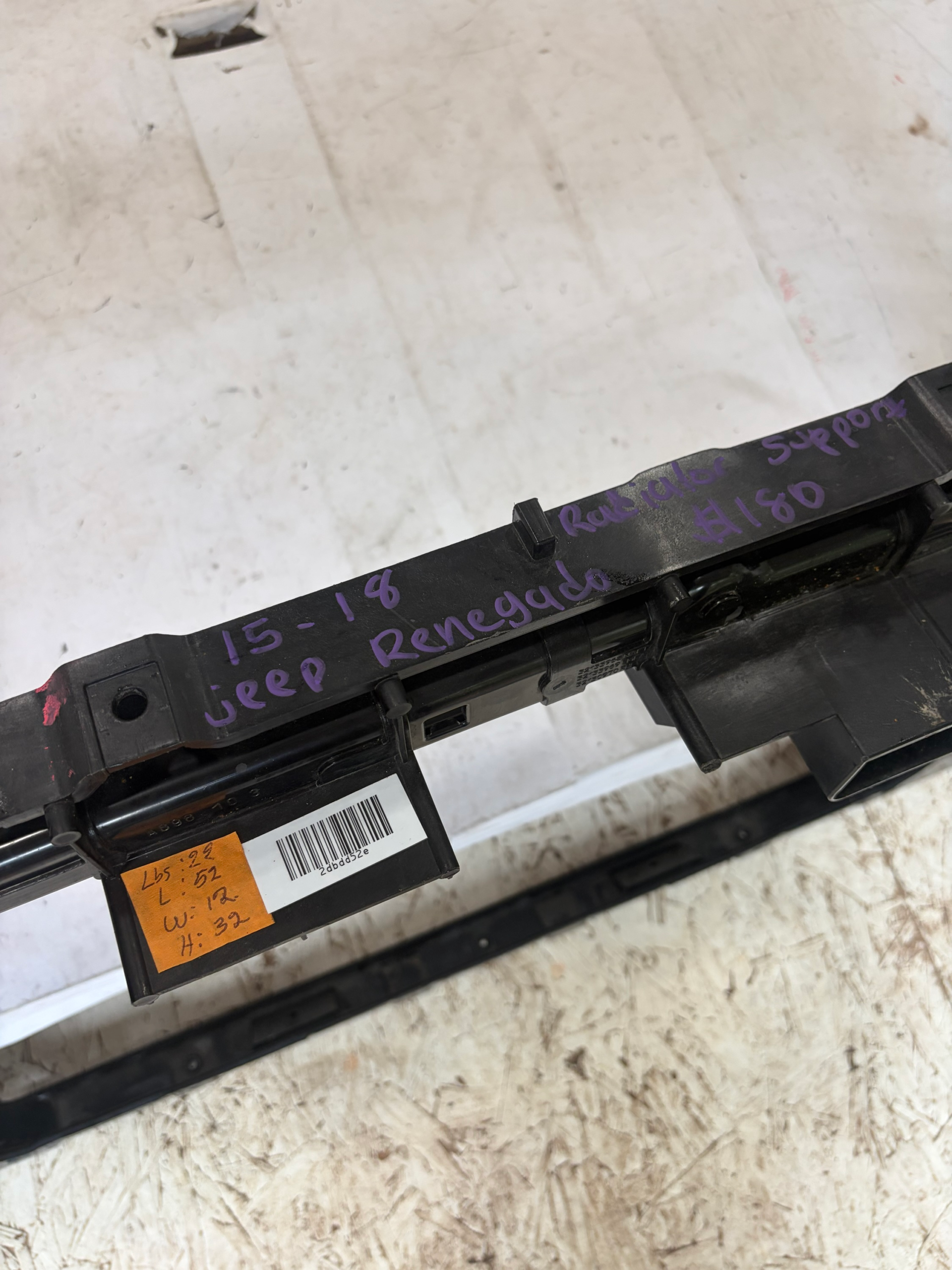 2015-2018 Jeep Renegade Radiator Support