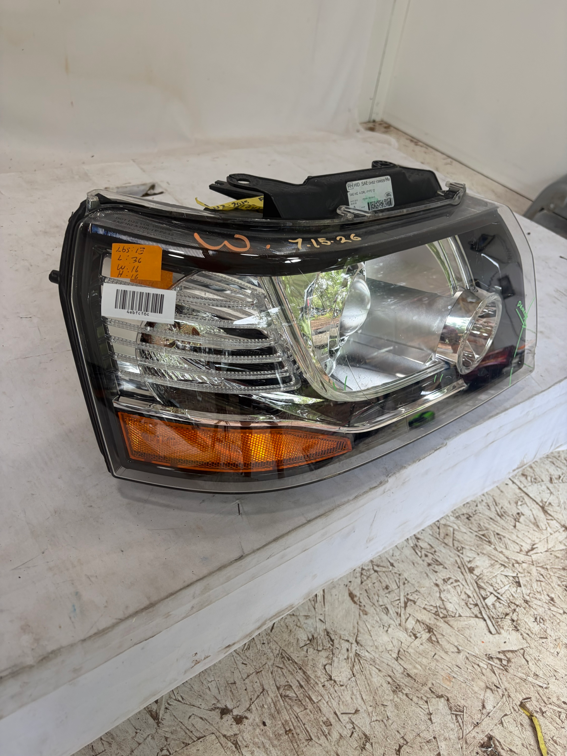 2013-2015 Range Rover LR2 HID Xenon Passenger Side Headlight