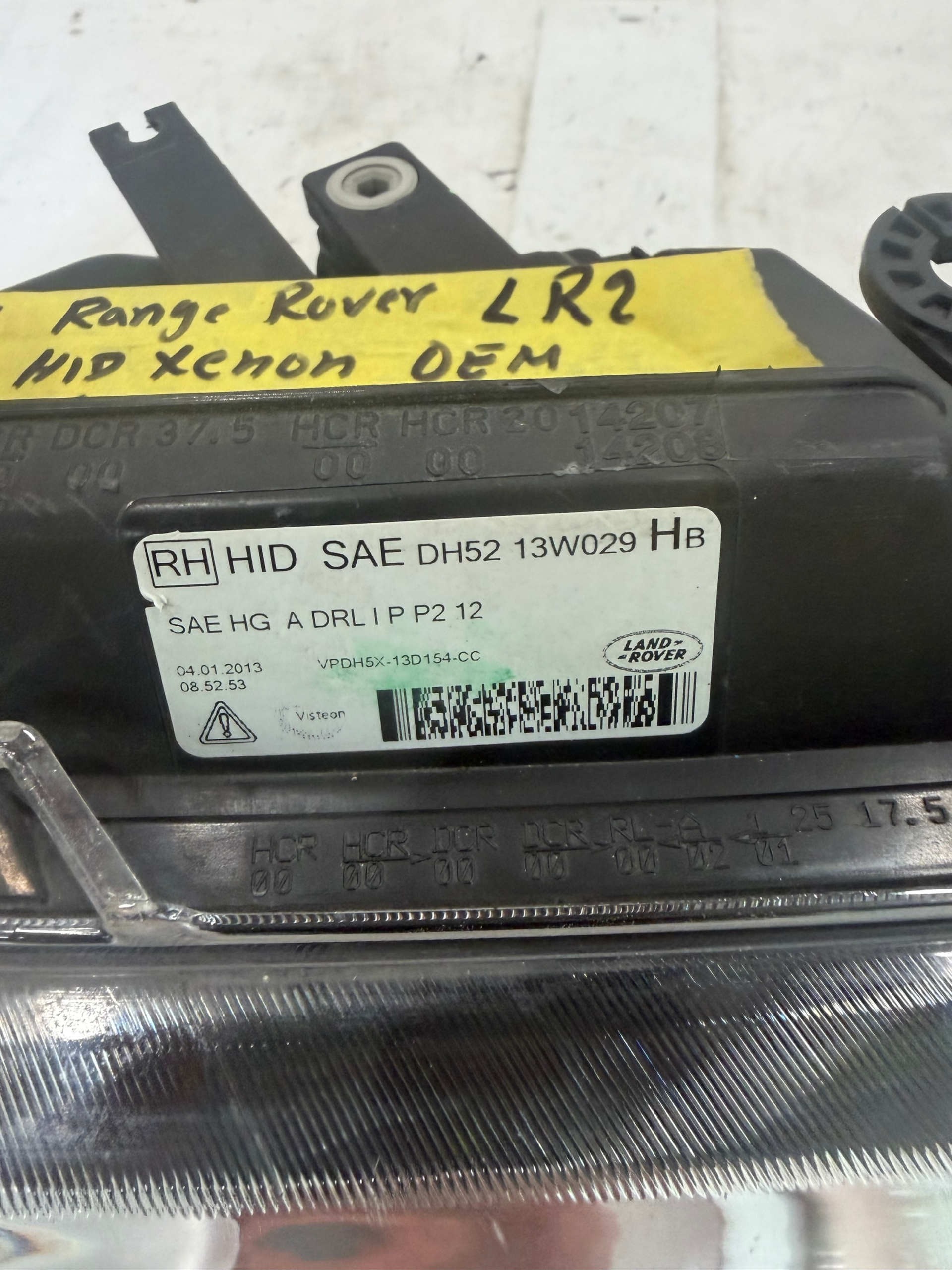 2013-2015 Range Rover LR2 HID Xenon Passenger Side Headlight