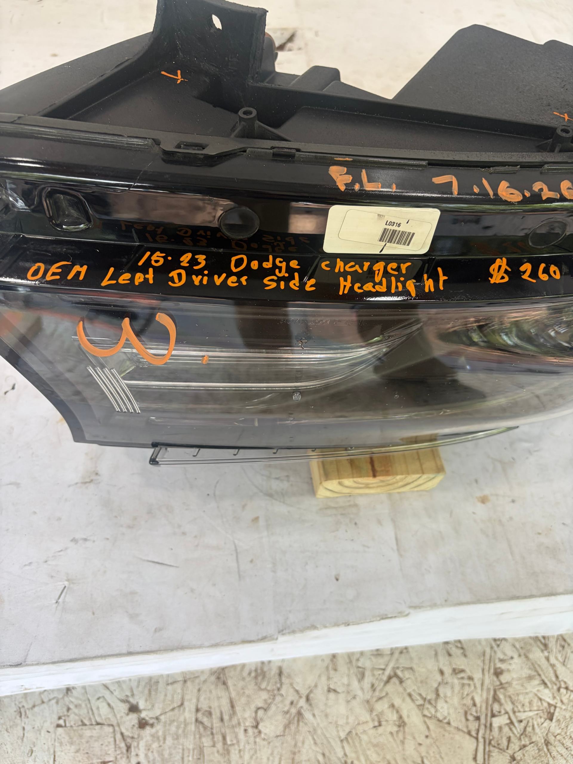 2015-2023 Dodge Charger Driver Side HID Xenon Headlight