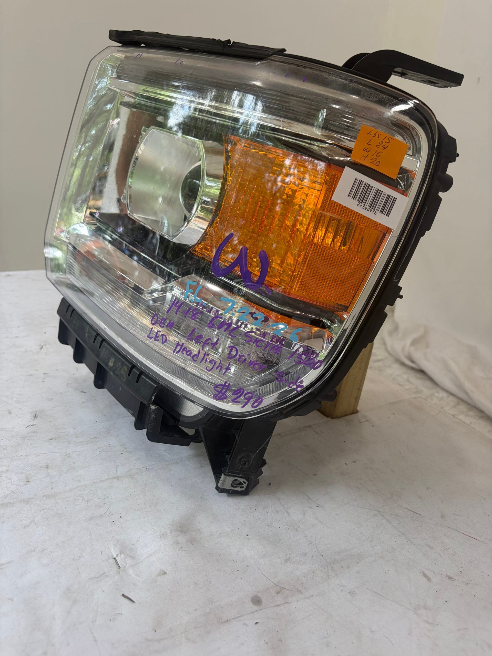 2014-2018 GMC Sierra 1500 LED Driver Side Headlight