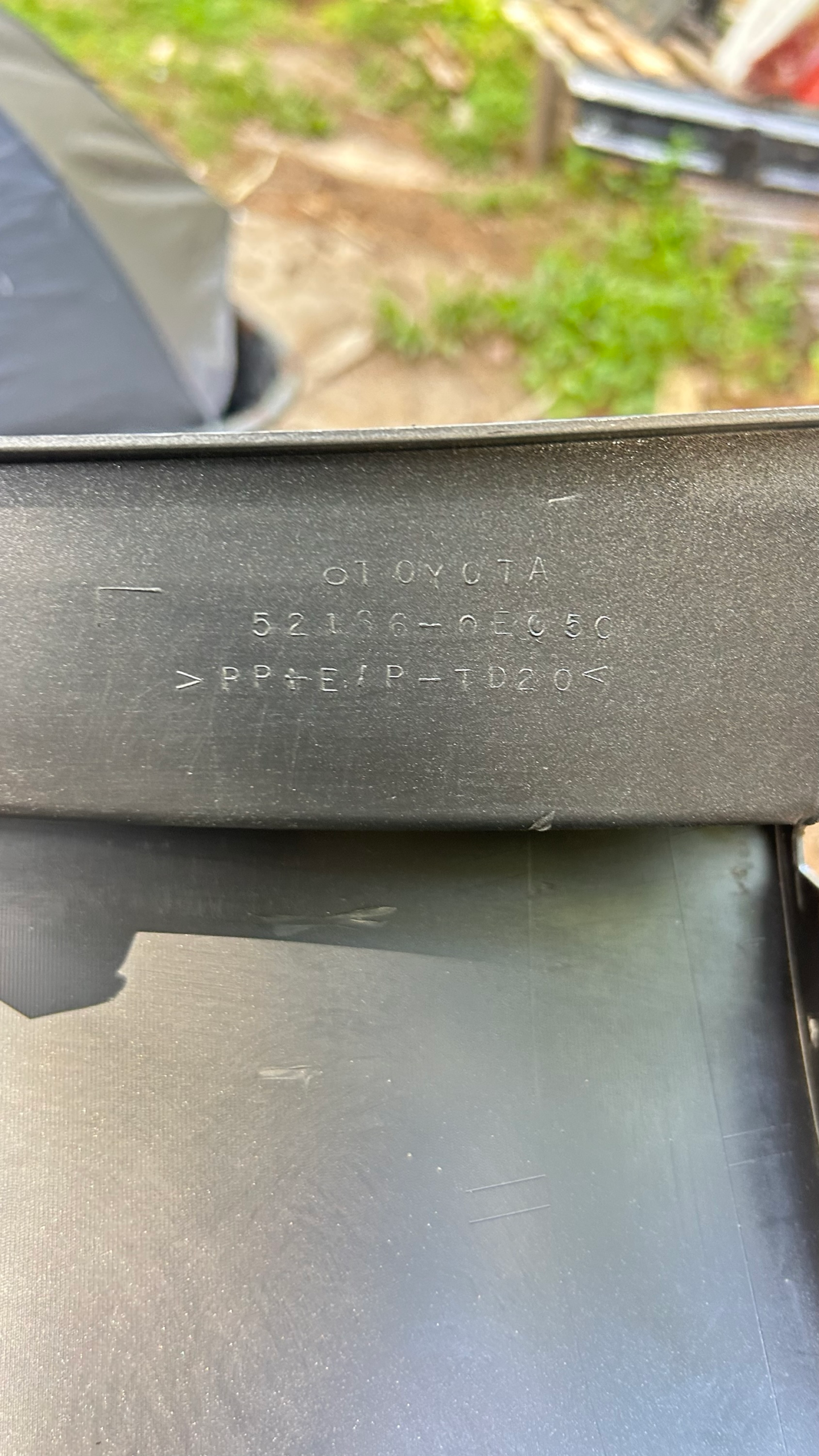 2024-2026 Toyota Grand Highlander  left driver side rear bumper extension