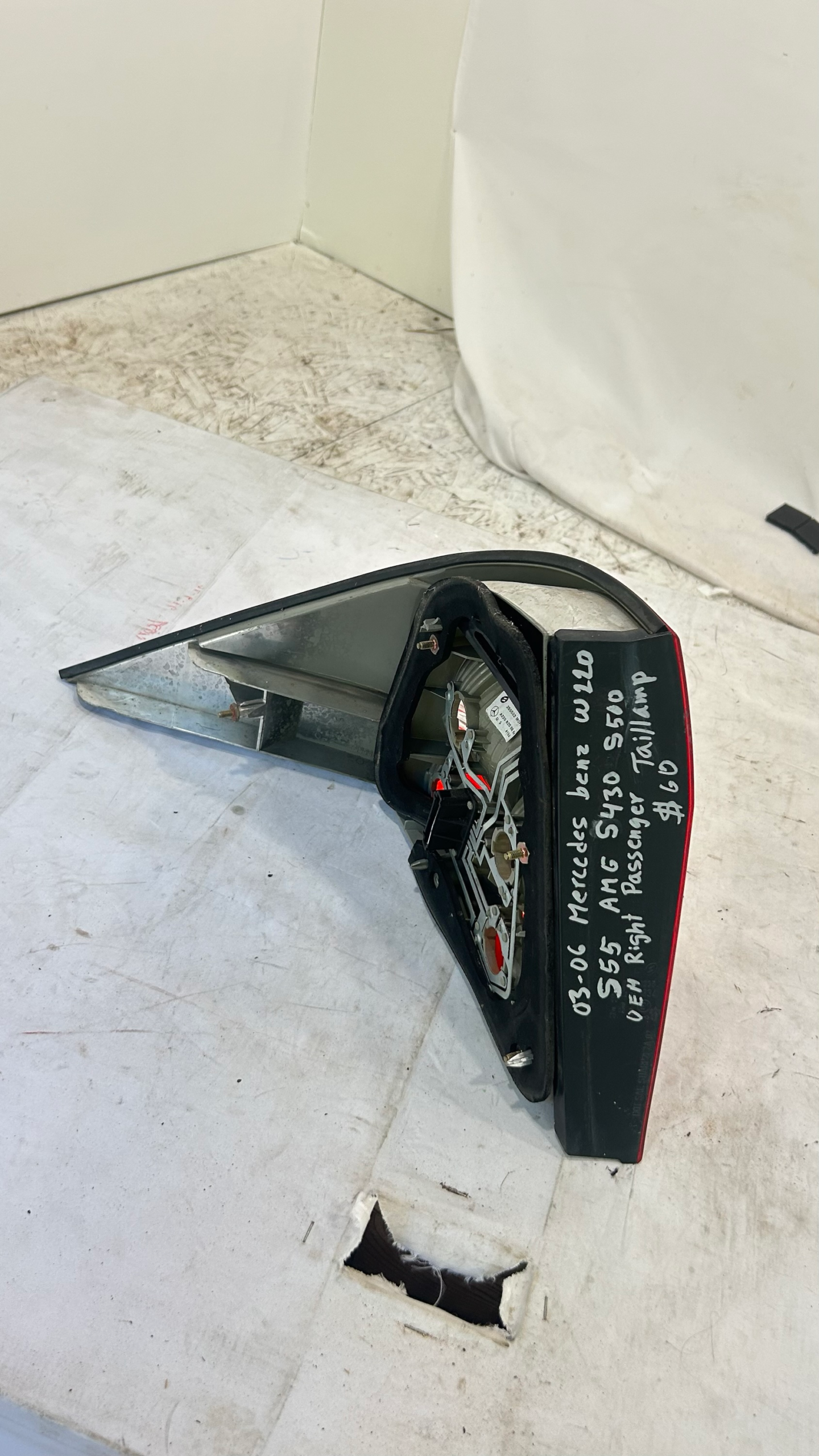 03-06 Mercedes W220 S55 AMG S430 S500 Right Passenger Side Tail Light Lamp OEM