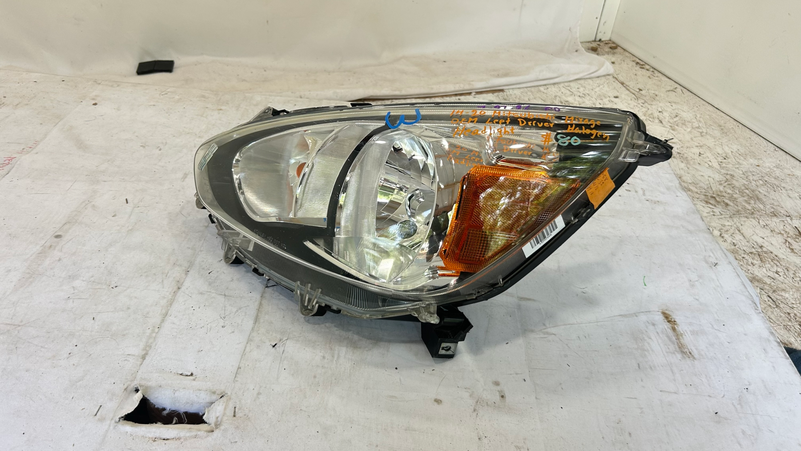 2014-2020 Mitsubishi Mirage Driver side halogen headlight