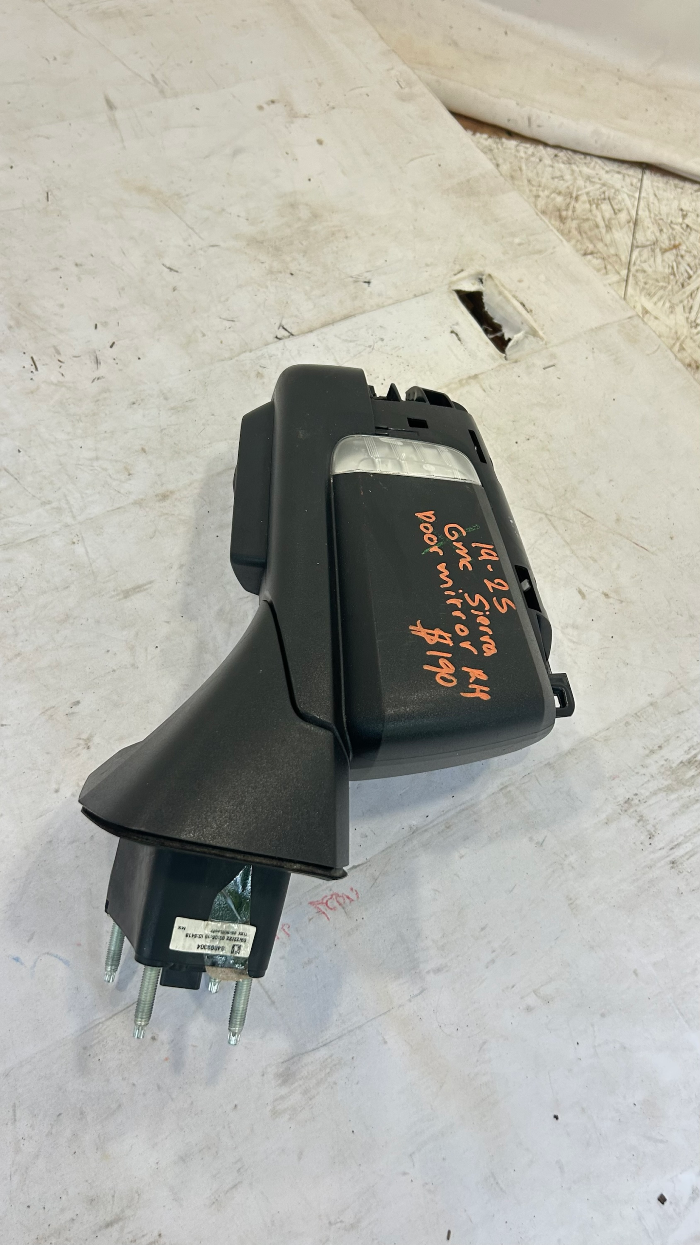 2019-2025 GMC Sierra 1500 Power Mirror Passenger 360 Cam BLIS Puddle OEM