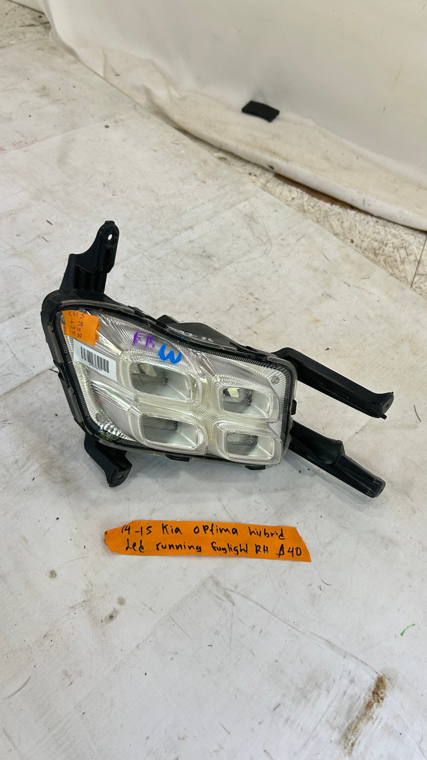 2014 2015 Kia Optima Hybrid Passenger Side Led Foglight